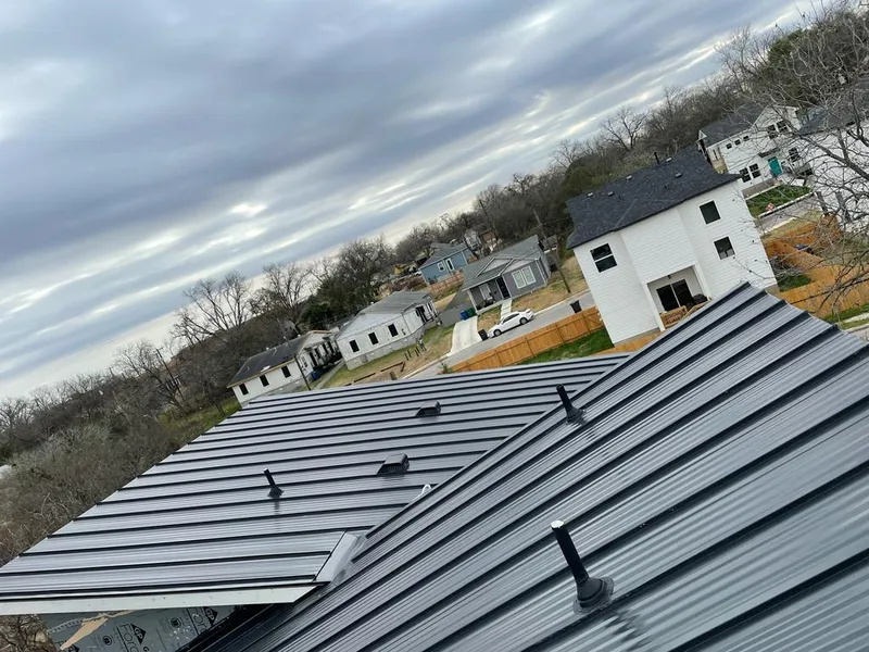 Standing seam metal roof panels with vents for Skylight Repair in Warminster
